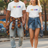 Geweldige Retro 90s Esthetiek | Kleurrijke Typogra T-shirt