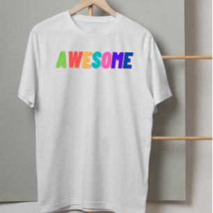 Geweldige Retro 90s Esthetiek   Kleurrijke Typogra T-shirt