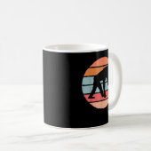 Geweldige Retro Chimpansee Ontwerp Apenkostuum Koffiemok (Voorkant rechts)