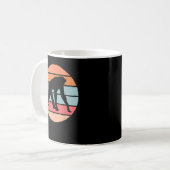 Geweldige Retro Chimpansee Ontwerp Apenkostuum Koffiemok (Voorkant links)