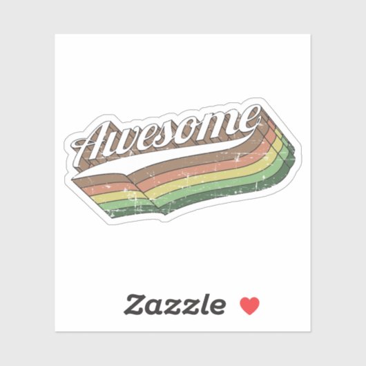 Geweldige retro sticker (Vel)