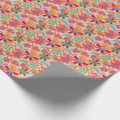 Geweldige retro tegelpatroon inpakpapier (Hoek)