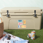 Geweldige Retro Theater-tickets Sticker (Koeler)