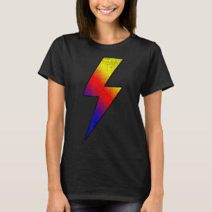 Geweldige Retro voor- en achterKOUDE ZWARTE BRANDB T-shirt
