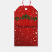Geweldige rode, dunne kerst cadeaulabel (Voorkant)
