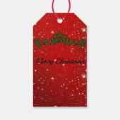 Geweldige rode, dunne kerst cadeaulabel (Achterkant)