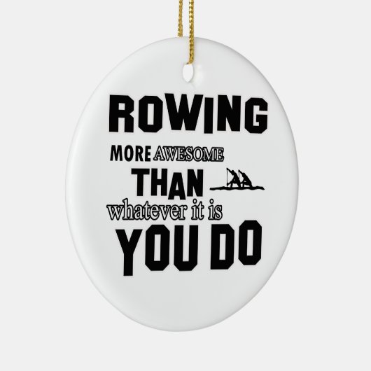 Geweldige roeien keramisch ornament (Rechts)