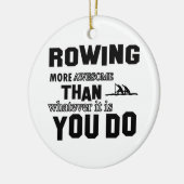 Geweldige roeien keramisch ornament (Links)