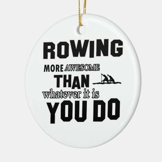 Geweldige roeien keramisch ornament (Links)