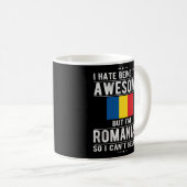 Geweldige Roemeense vlag Roemenië Roots Koffiemok (Voorkant rechts)