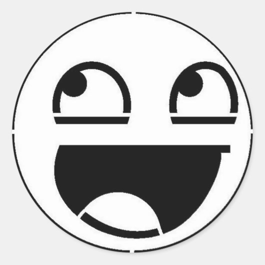 Geweldige Ronde Sticker (Voorkant)