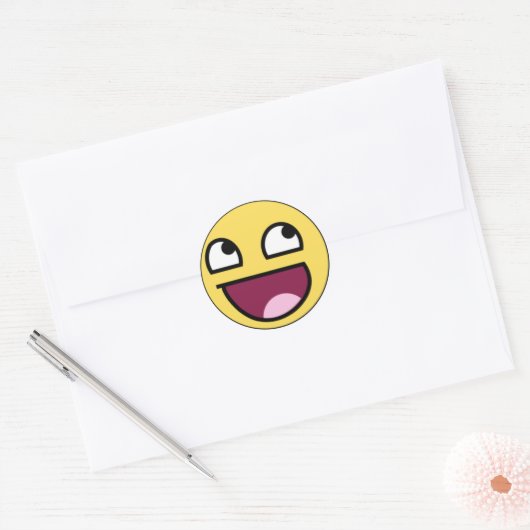 geweldige ronde sticker (Envelop)