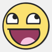 Geweldige Ronde Sticker (Voorkant)