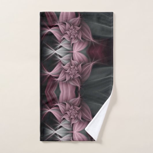 Geweldige Roos Flower Fractal Bad Handdoek (Handdoek)