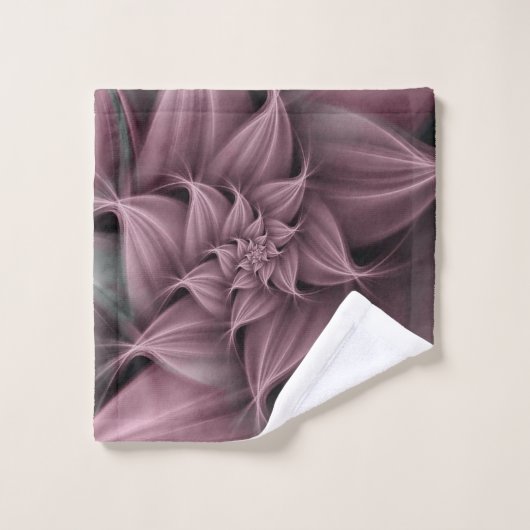 Geweldige Roos Flower Fractal Bad Handdoek (Wasdoekje)