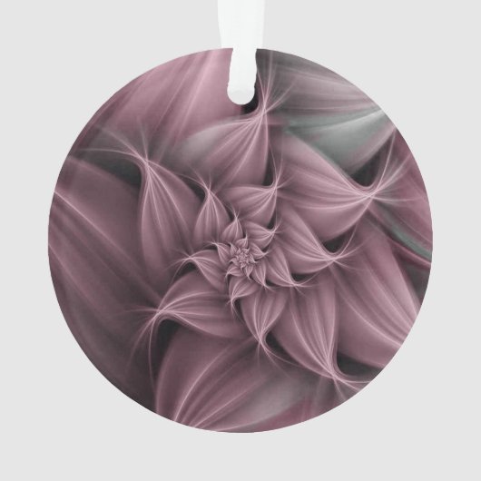 Geweldige Roos Flower Fractal Ornament (achterkant)