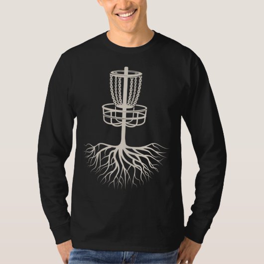 Geweldige Roots Disc Golf Graphic T-shirt (Voorkant)