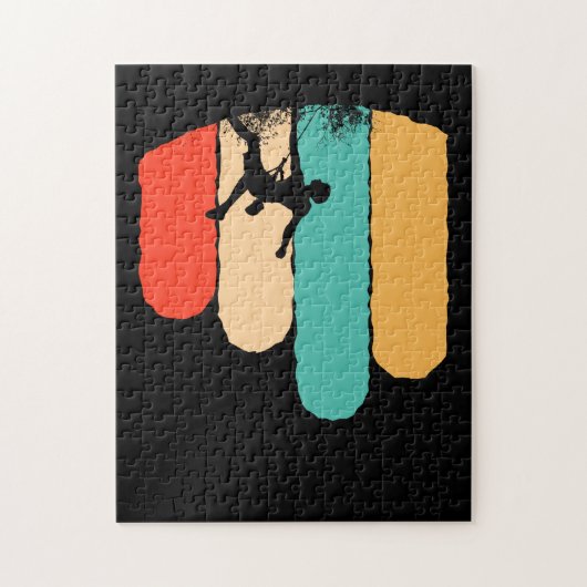 Geweldige rotsklimmer van de Retrobergbeklimmer Legpuzzel (Verticaal)