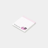 Geweldige Roze Doodlekat Post-it® Notes (Schuin)