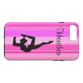 GEWELDIGE ROZE GEPERSONALISEERDE GYMNASTIEK TELEFO Case-Mate iPhone CASE (Achterkant (Horizontaal))