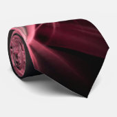 Geweldige Roze Koraal Bloem Fractal Stropdas (Opgerold)