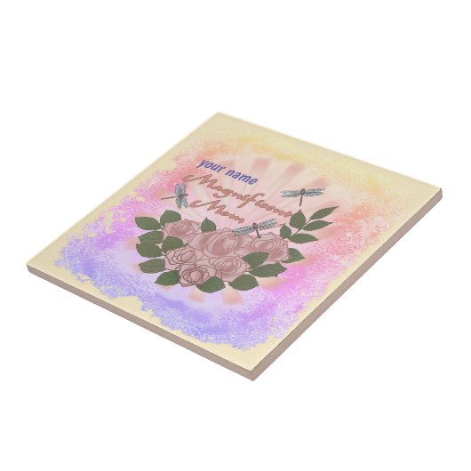 Geweldige Rozen van mama Tegeltje (Zijkant)