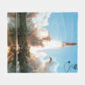 Geweldige ruimte fleece deken (Voorkant (Horizontaal))