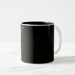 Geweldige ruimte tweekleurige koffiemok