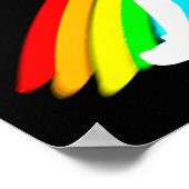 GEWELDIGE RUN ZOALS EEN MEISJE PERSONALISEERD POST POSTER (Hoek)