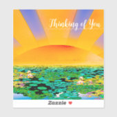 GEWELDIGE RUST 5x7 platte kaart Sticker (Vel)