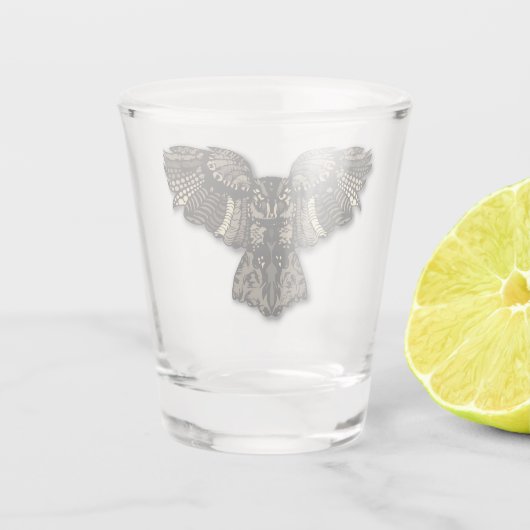 Geweldige Rustige boomkorren Shot Glas (Achterkant)