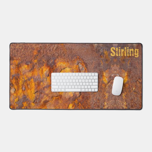 Geweldige Rusty Iron Aangepaste naam Bureaumat (Keyboard & Muis)