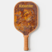 Geweldige Rusty Iron Aangepaste naam Pickleball Paddle (Voorkant)