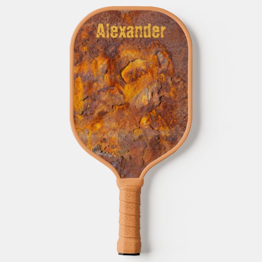 Geweldige Rusty Iron Aangepaste naam Pickleball Paddle (Achterkant)