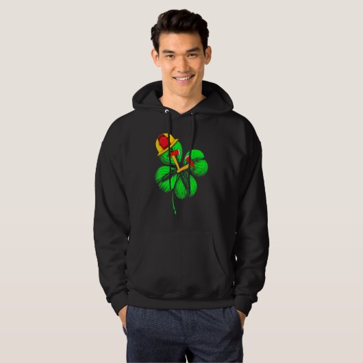 Geweldige Saint Patrick S Day Firefighter Shamrock Hoodie (Voorkant volledig)