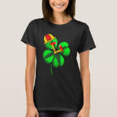 Geweldige Saint Patrick S Day Firefighter Shamrock T-shirt (Voorkant)