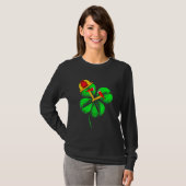Geweldige Saint Patrick S Day Firefighter Shamrock T-shirt (Voorkant volledig)