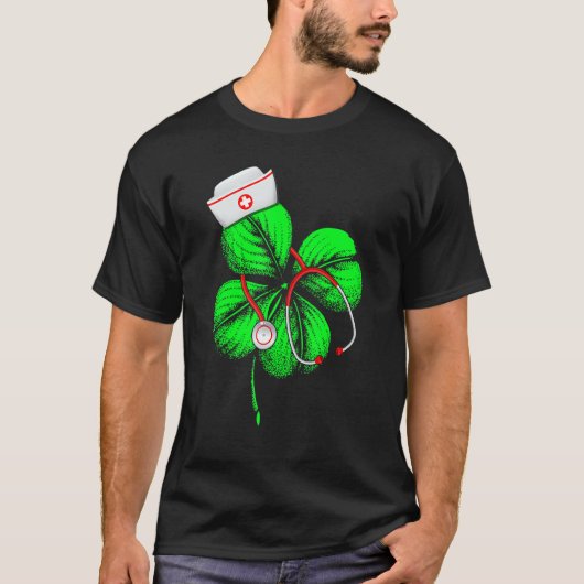 Geweldige Saint Patrick S Day Nurse Shamrock Pet I T-shirt (Voorkant)