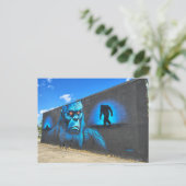 Geweldige Sasquatch in het blauw Briefkaart (Staand voorkant)