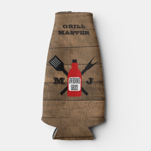 Geweldige Sauce Barn Wood gepersonaliseerd Flesjeskoeler (Voorkant)