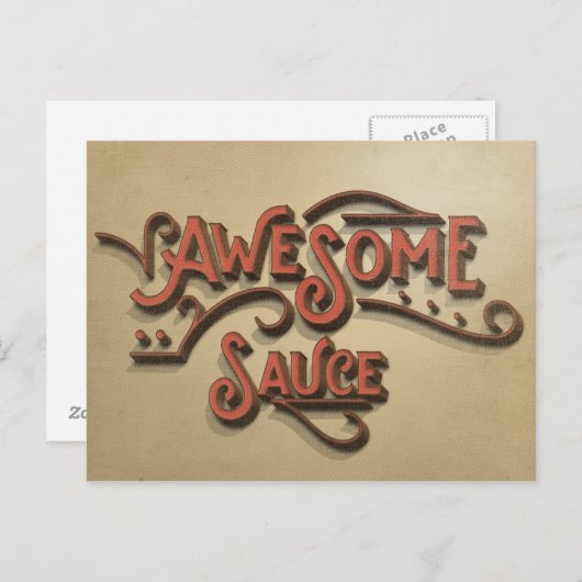 Geweldige Sauce  look Briefkaart (Voorkant / Achterkant)