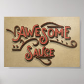 Geweldige Sauce Rustic-look Poster (Voorkant)