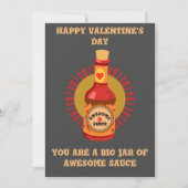 Geweldige Sauce Valentijn Note Card T-Shirt Kaart (Voorkant)