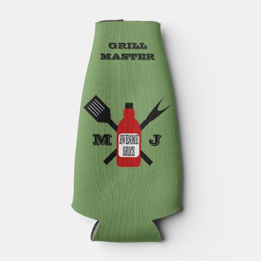 Geweldige saus gepersonaliseerd flesjeskoeler (Voorkant)