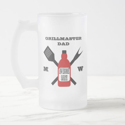 Geweldige saus gepersonaliseerd matglas bierpul (Links)