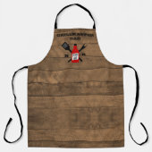 Geweldige saus gepersonaliseerd schuurhout schort (Voorkant)