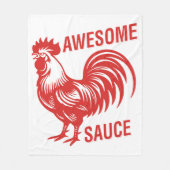 Geweldige saus Haan Grappig Fleece Deken (Voorkant)