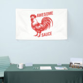 Geweldige saus Haan Grappig Spandoek (Beurs)
