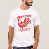 Geweldige saus Haan Grappig T-shirt (Voorkant)