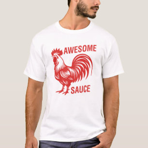 Geweldige saus Haan Grappig T-shirt